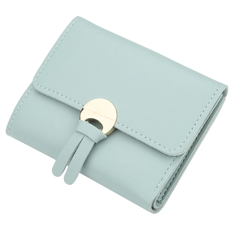

Green Money Wallet Women Casual Leather Purse Ladies Solid Vallet Fashion Female Short Purse Small Girls Wallet Mini Carteira