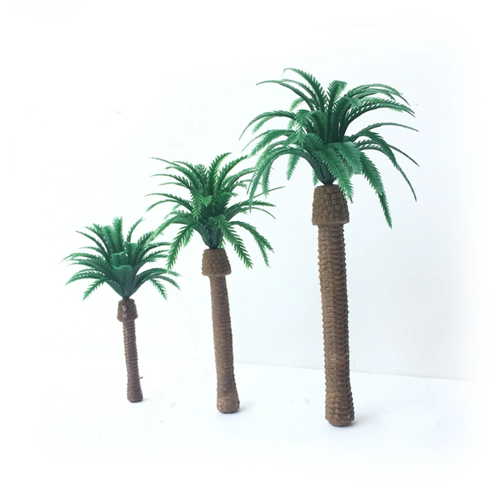 15 шт./лот Пластик кокосовое модель дерево имитация Открытый Пейзаж DIY дизайн дом уличные материал модели здания MR178
