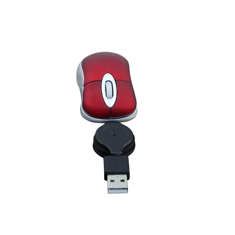 Wired Mouse Mini Mouse Retractable Line USB