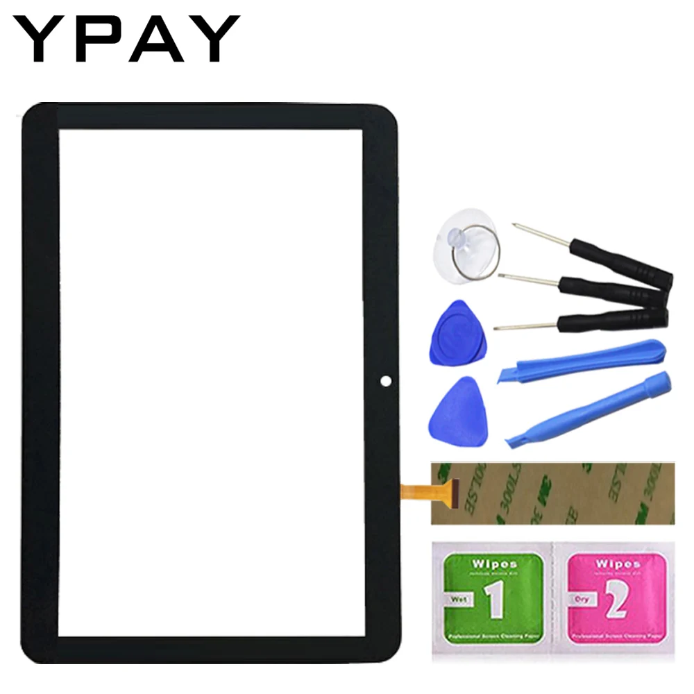 

YPAY 10.1" Touch Screen For DP101391-F1 Touch Screen Digitizer Panel Front Glass Lens Sensor Tools Adhesive+Wipes