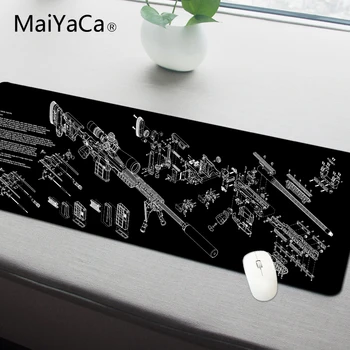 

MaiYaCa Simple Design Speed Gun parts Game MousePads Computer Gaming Mouse Pad Gamer Play Mats Version Mousepad