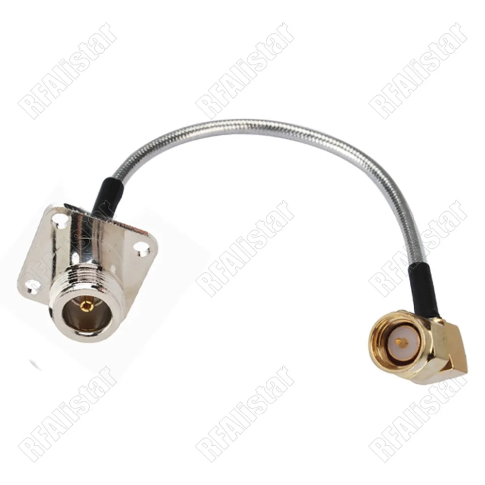 Sky City N vrouwelijke jack schot naar SMAAD Mannelijke plug-connector RG402 RG-402 Semi-flexibele coaxiale kabel 0.141 50ohm blauw (Color : 7M