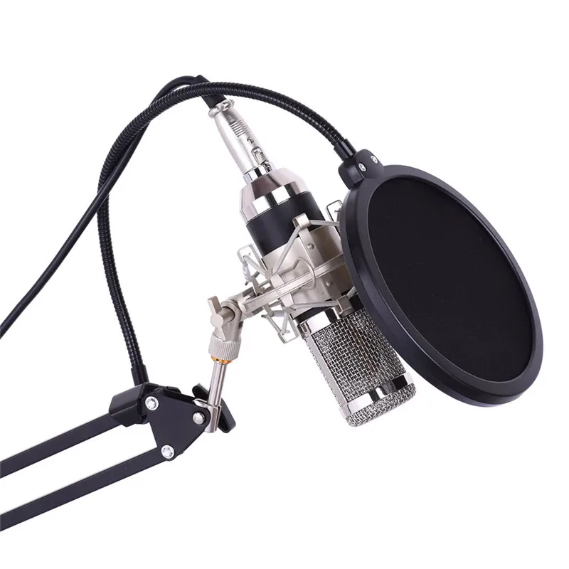 

Tycipy Professional Condenser Microphone BM-800 Vocal Recording Mic Audio Studio KTV Adjustable volume Kit For Computer