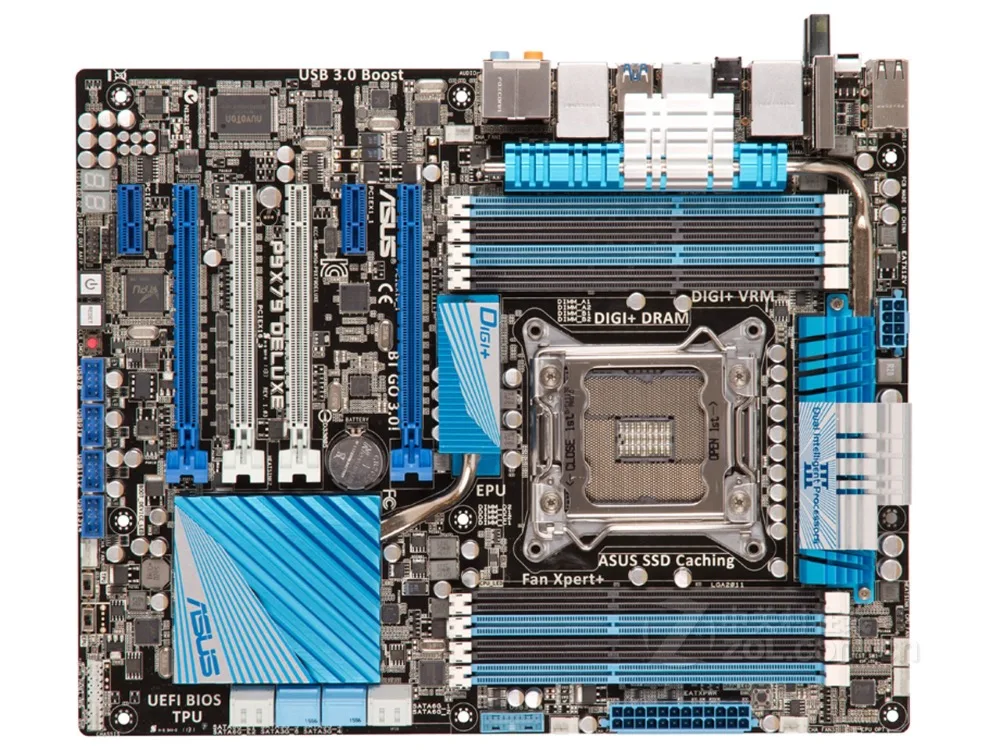 Оригинальная материнская плата ASUS P9X79 Deluxe LGA 2011 DDR3 для процессора i7 64 Гб USB3.0 X79