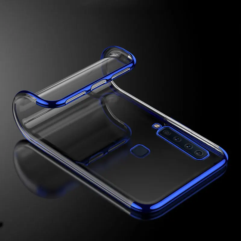 Luxury Plating Soft Transparent TPU Silicone Case For Samsung Galaxy A30 A50 A40 A70 A10 2019 A 30 50 Back Cover Phone Cases (2)