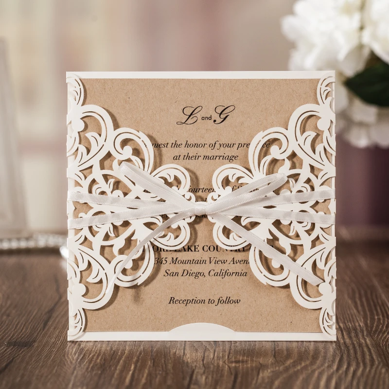 Cards Pockets Diy Wedding Invitation Supplies Vellum Paper