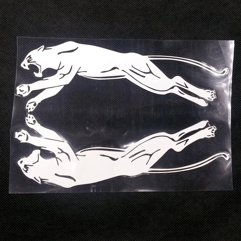 1 pair 19CM small Leopard Panther Reflective Vinyl decal sticker for car Rearview Mirror bumper sticker Car modified accessories - Image 3