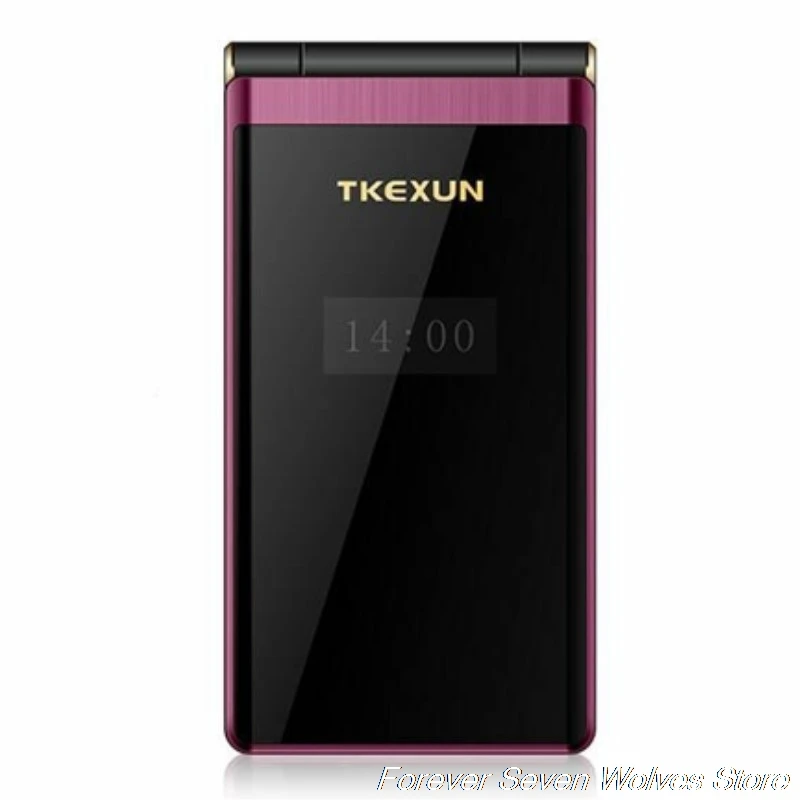 Оригинальный TKEXUN M2 откидной металлический корпус телефона двойной экран большой