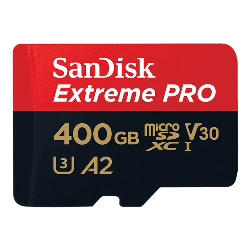 Карта памяти SanDisk Extreme Pro Micro SD карта 32 Гб 64 Гб 128 ГБ 256 Гб 400 Гб SDHC/SDXC UHS-I C10 U3 V30 A2 TF карта для дрона камеры - Емкость: 400GB