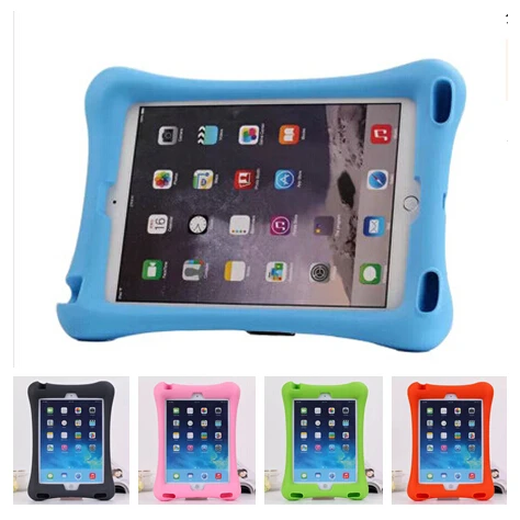 

Durable Kids Safe Shockproof Loud Speaker Soft Thick Foam Stand EVA Silicone Case Cover For Apple ipad Air For ipad Air 2 Shell