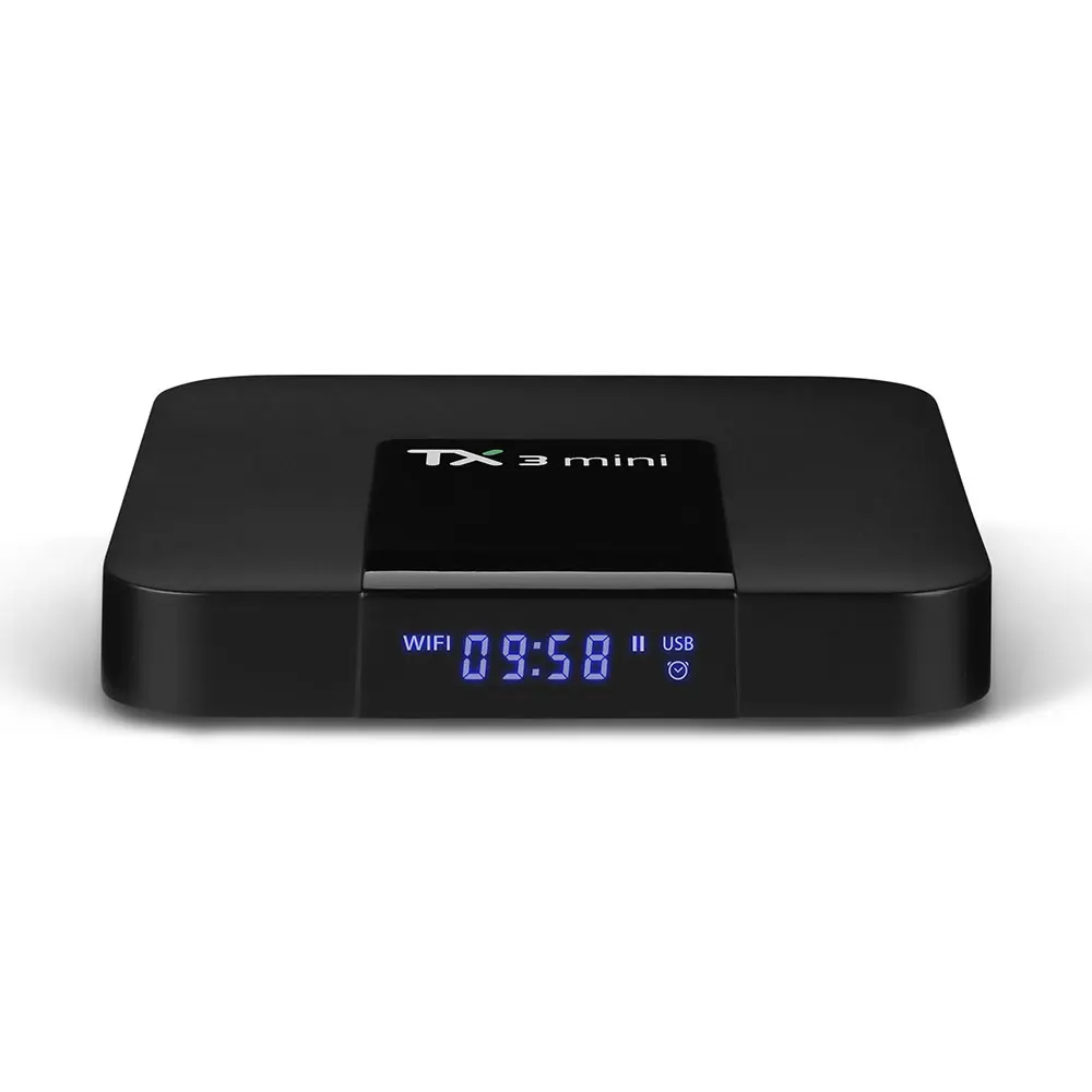  TX3 Mini Smart TV Box S905W Quad Core 2.4GHz WiFi Android 8.1 Support 4K Netflix YouTube Media play