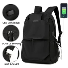 JackKevin Водонепроницаемый школьный модный мужской рюкзак сумка мужской Внешний USB зарядка Рюкзак