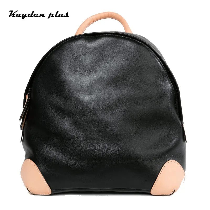 Femelle Cartable Couche À Sac Vache Vent kaki Noir Épaule Collège Coréenne Cuir Sacs D'origine Tendance Dos En Hit Véritable Nouvelle Couleur 2018 8tnwnq6p