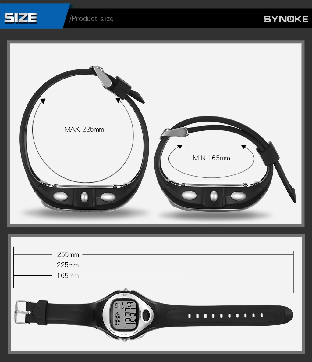 SYNOKE пульсометр детские часы многофункциональные xfcs детские наручные часы цифровые водонепроницаемые наручные часы для мальчиков и девочек