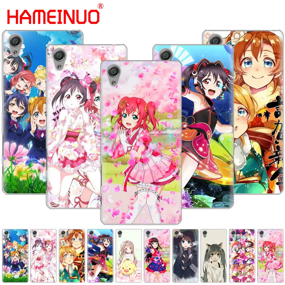 

HAMEINUO Anime Love Live Cover phone Case for sony xperia C6 XA1 XA2 XA ULTRA X XP L1 L2 X XZ1 compact XR/XZ PREMIUM