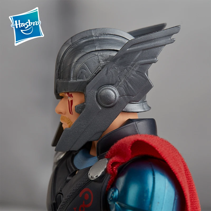 Hasbro Марвел Тор Ragnarok электронный Тор ПВХ фигурка Коллекционная модель игрушки для мальчиков со звуковыми эффектами рождественские подарки