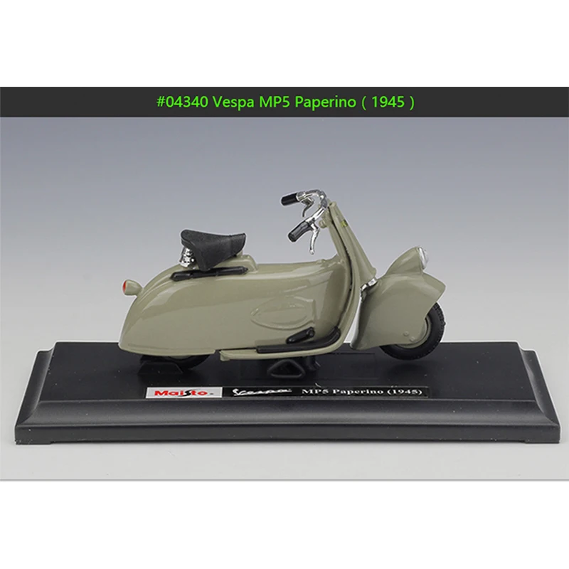 Модель MAISTO 1:18 Vespa Mp5 Paperino из сплава гибкие вращающиеся колеса игрушка для детей