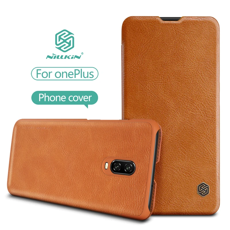 

Nillkin QIN Leather Case for Oneplus 6T Case for Oneplus 6 Cover Card Pocket Wallet Bag Protection Flip Cover for Oneplus 5T 5