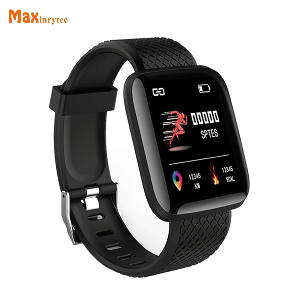 

For Android 116 Plus Smartband Heart Rate Movement Bluetooth 4.0 Blood Pressure IP67 Waterproof Men Sports Smart Watch iphone