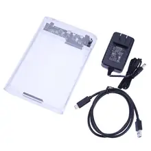 3.5 «Прозрачный USB 3.1 Тип-C SATA HDD внешний корпус жесткий диск корпус Caddy жесткий коробке 5 гбит Поддержка 8 ТБ протокола UASP