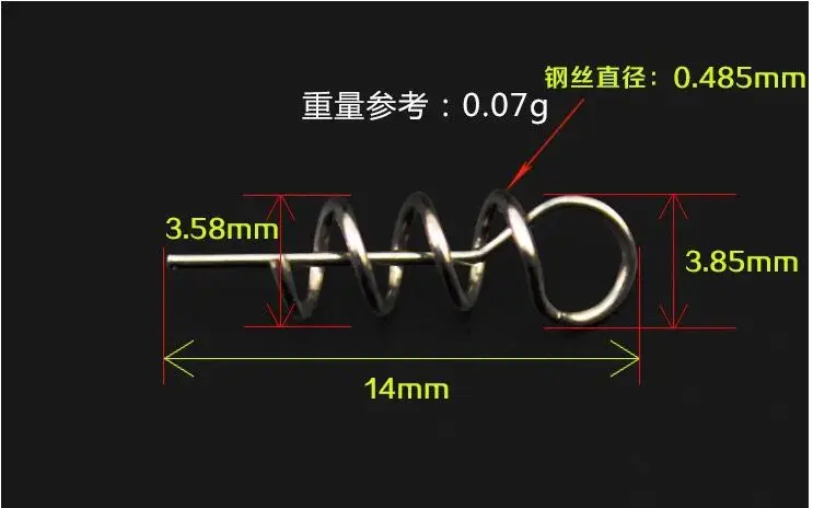 20 шт./пакет песка мягкие рыболовные приманки 14 мм рыбалки стержень спирали для доставки прикорма и оснастки Сталь Рыбалка весной рыболовные принадлежности