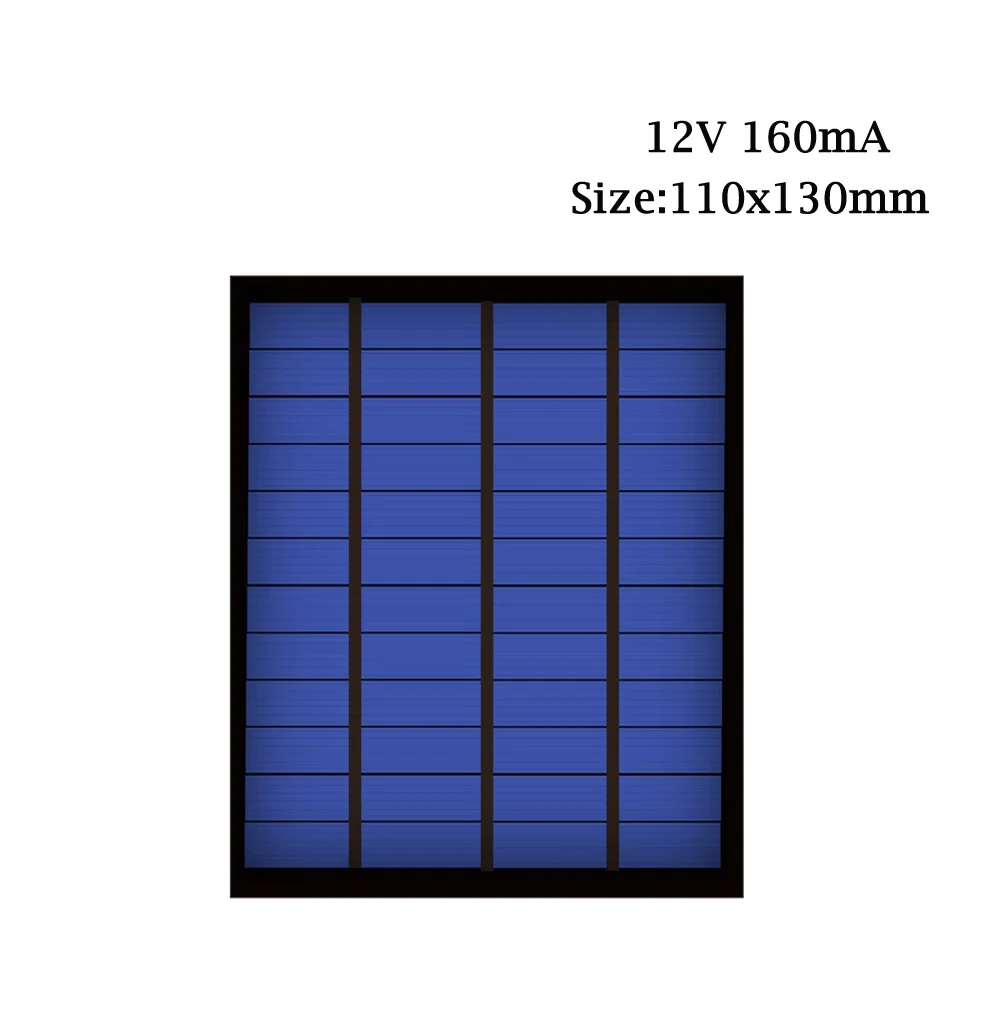 9 в 12 В 18 в солнечная панель 1,5 Вт 1,8 Вт 1,92 Вт 2 Вт 2,5 Вт 3W 5 Вт 10 Вт 20 Вт мини-элемент для солнечной батареи зарядное устройство для телефона портативный DIY PV