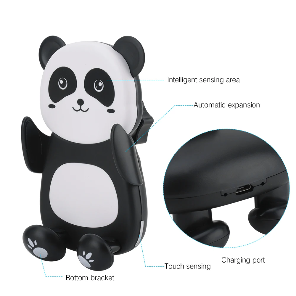 Max Qi Car Wireless Charger with Intelligent Infrared Sensor Support QC 2.0/QC 3.0 Fast Charging Car Phone Holder
