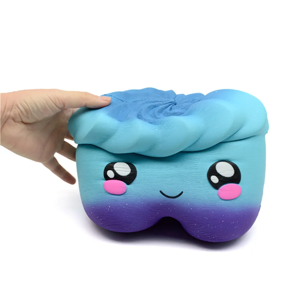 Очаровательны мягкими Старый зуб медленно нарастающее при сжатии Kawaii детская игрушка стресс рельефный Декор мягкая игрушка для детей подарок на день рождения K0228