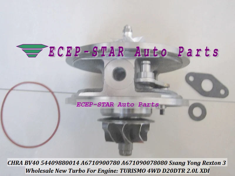 Turbo Cartridge CHRA BV40 54409880014 54409700014 A6710900780 A671090078080 For Ssang Yong Rexton 3 TURISMO 4WD D20DTR 2.0L XDI (6)