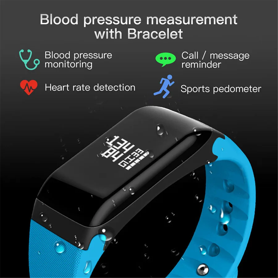 Умные наручные часы с измерителем давления спортивный браслет для фитнеса монитор сердечного ритма напоминание о звонке Smartband для IOS Android