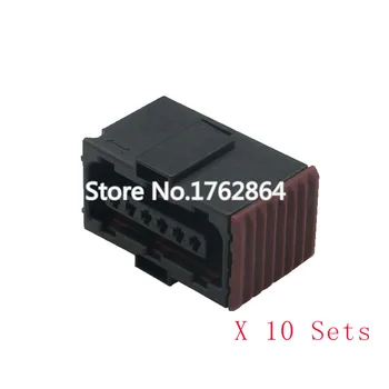 

10 Sets 6 Pin black plastic parts automotive plugs harness connectors connectors terminal connector DJ7067-1.5-21 6P