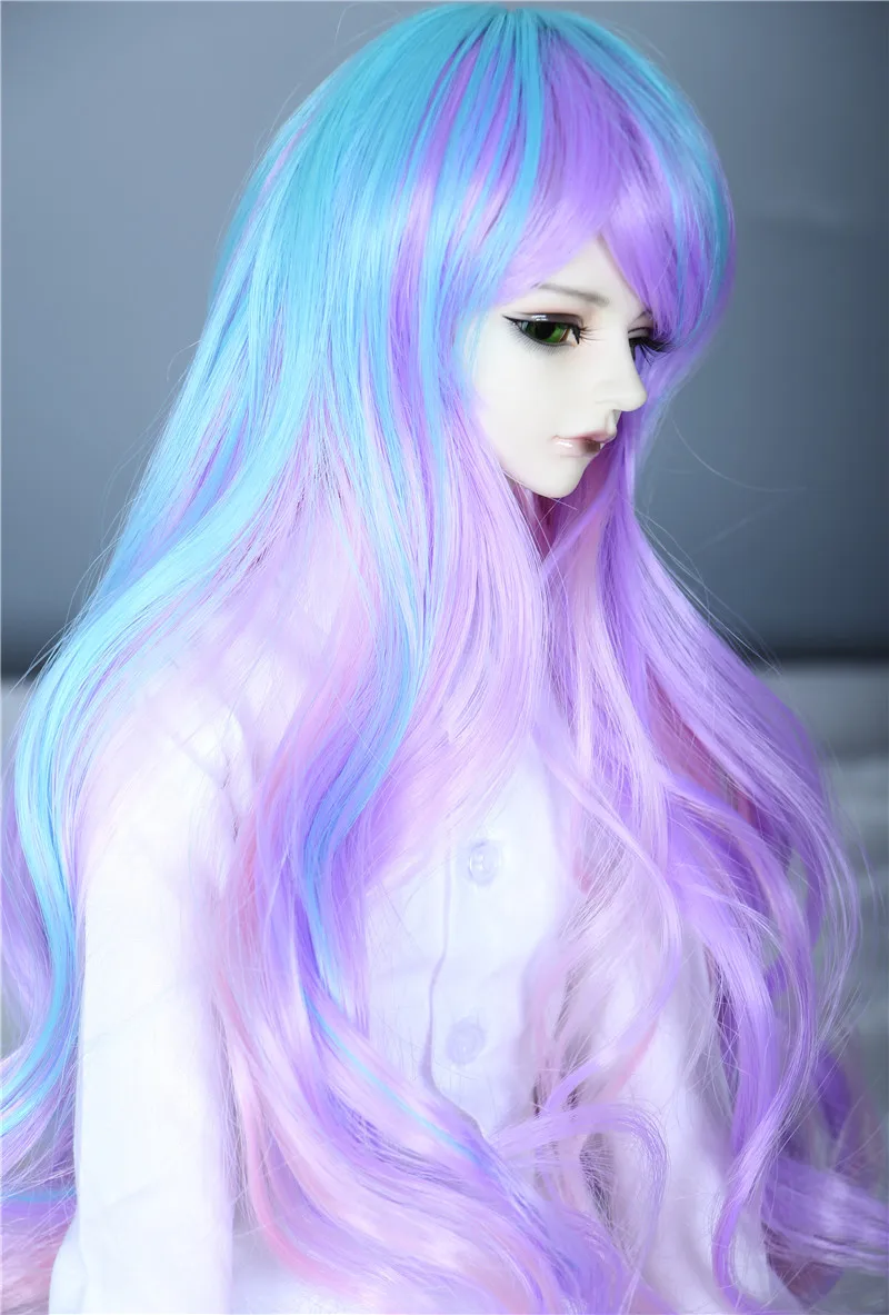 1/3 1/4 1/6 BJD парик Pullip Dal DD SD LUT Dollfie кукла 6 7 8 9 дюймов градиентный кудрявый