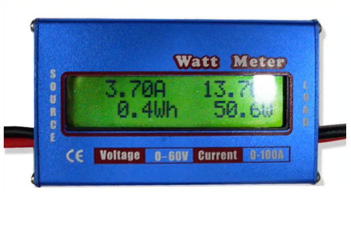 ЖК-дисплей цифровой аккумулятор баланс напряжения мощность измеритель тока Анализатор Ватт метр монитор тестер 0-60 в 0-100A