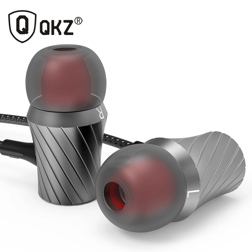  QKZ DM3 Earphone And Headset Noise Isolating Wired 3.5mm In-Ear Stereo Metal Earbuds Universal For Phone 