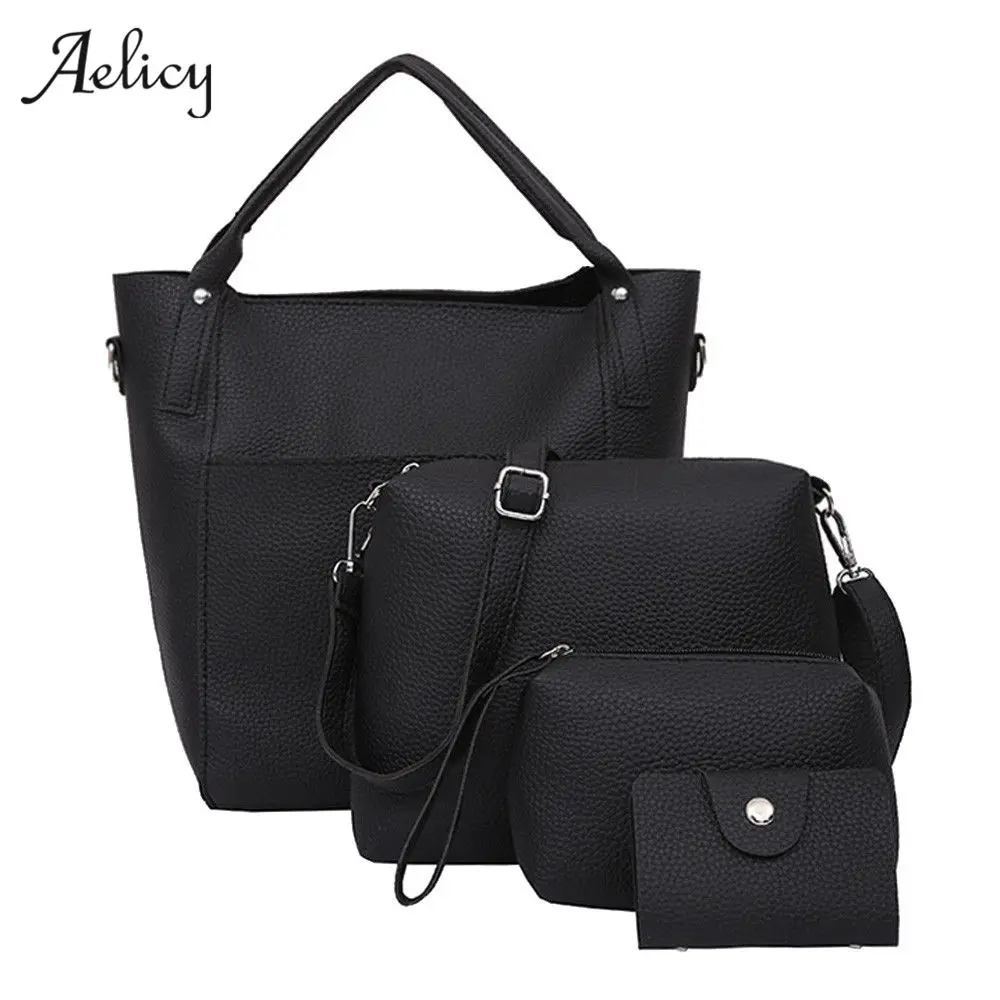 Aelicy модный дизайн четыре набора сумок сумки на плечо модная композитная Сумка Bolsa