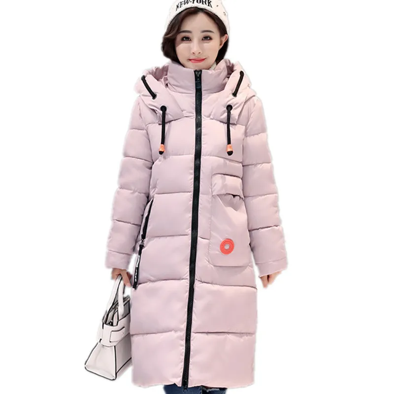

Fashion Womens Letter Print Warm Hooded Thick Cotton Winter Jacket Women Warm Padded Parka Jacket Women Large Overcoat TT3289
