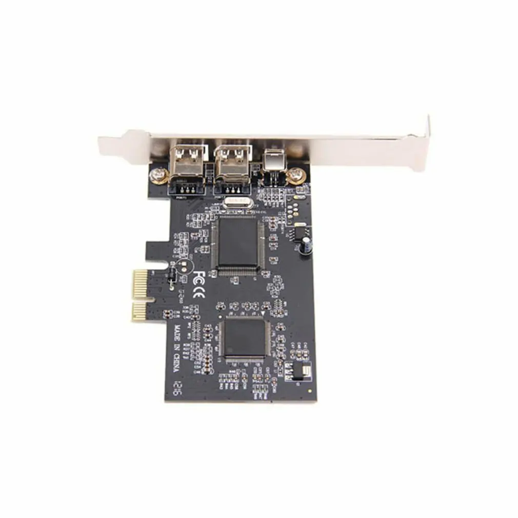 

CI Express PCI-E 3 Port FireWire External IEEE1394A VIA Chip Expansion Card Incidental Cable 1394 Adapter