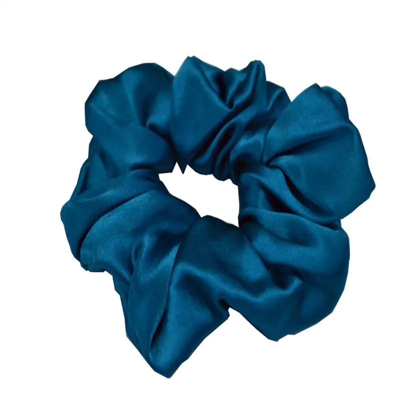 

Free shipping 100% Pure Silk Hair Scrunchies Charm Hair Bands Silk Ponytail Hair Ties Hair Accessory for Woemen Girls Hair Care