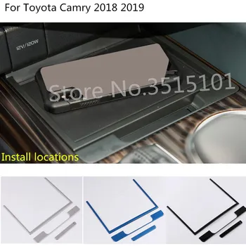 

Car Inner Storage Trim Container Stainless Steel Center Console Cup Holder Box For Toyota New Camry XV70 2017 2018 2019 2020