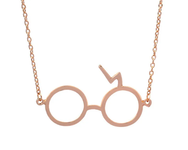 

ZRM 20pcs/lot Wholesale Fashion Jewelry Silver Charm Potter Scar Glasses Necklace Men Women Gifts