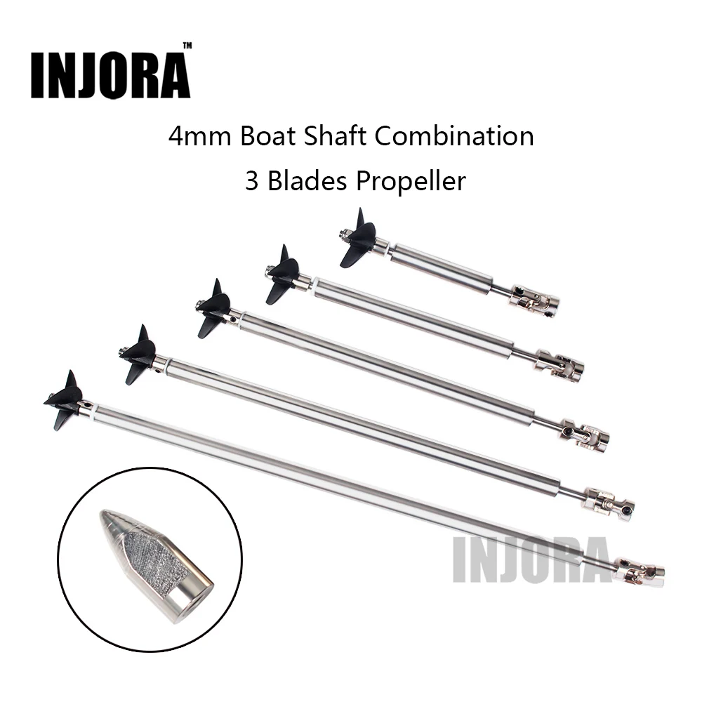 

RC Model Boat 4mm Ship Shaft Drive Shaft+Universal Joint+3 Blades Propeller +Stainless Steel Shaft Sleeve+Gasket/set