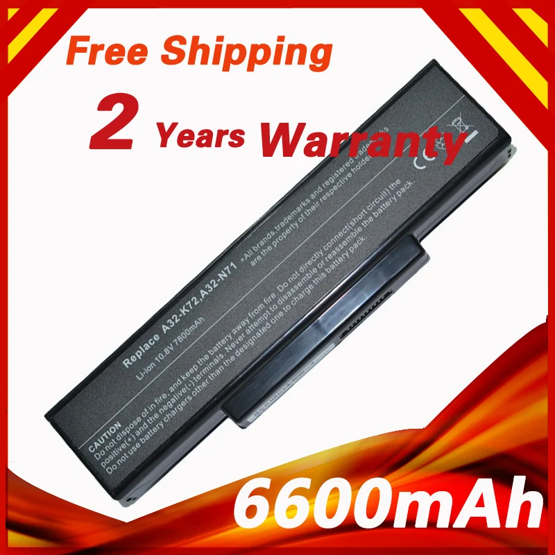 9 CELL Laptop battery for Asus A32-K72 A32-N71 K72DR K72 K72D K72F K72JR K73 K73SV K73S K73E N73SV X77X77VN k72-100 X77VN 9 CELL Laptop battery for Asus A32-K72 A32-N71 K72DR K72 K72D K72F K72JR K73 K73SV K73S K73E N73SV X77X77VN k72-100 X77VN