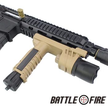 

Tactical Fore Grip Tan Color 550 high lumen Hard light LED Flashlight Laser Modification Replacement Suitable sight for hunting