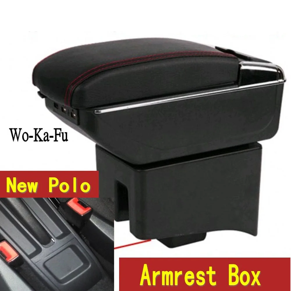 Car Armrest Case For Polo Armrest Central Store Content Storage font b Box b font With