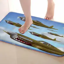 Стиль самолета коврик для ванной комнаты, смешной Противоскользящий коврик для ванной, занавески для душа s аксессуары, соответствующие вашей душевой занавеске