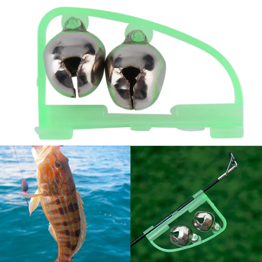 

1pc Fishing Accessory Rod Tip Fish Bite Double Alarm Alert Clip Bells Tool