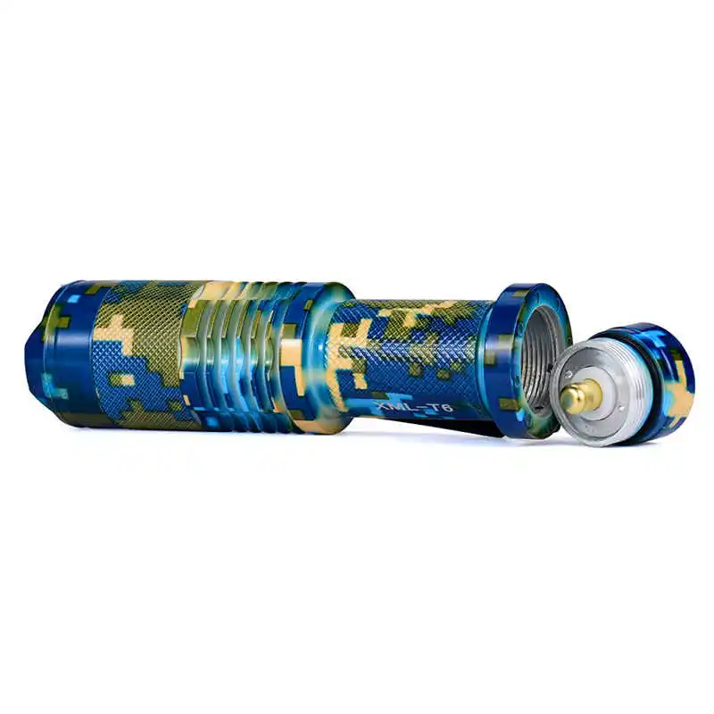 Zoomable T6 LED 5 Modes Flashlight Torch Zoom Lamp fanatic Outdoor Light powerful led flashlight,use 18650 battery #3S20 (5)