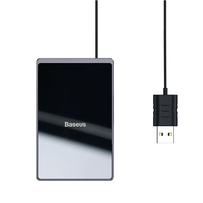 

Baseus 15W Qi Wireless Charger Portable Card Design Fast Wireless Charging Pad for iPhone X XR XS Samsung S10 Xiaomi mi 9 Huawei