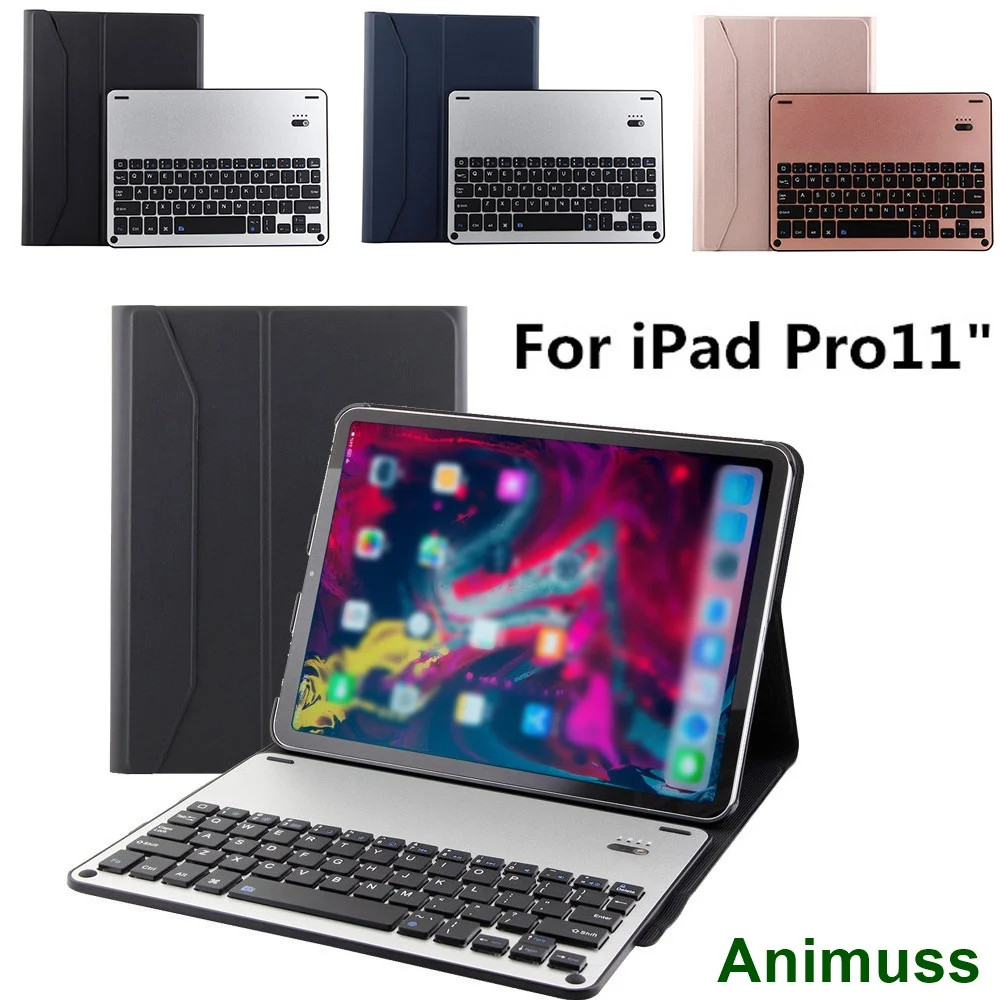

Animuss Wireless Keyboard For iPad Pro 11 Case Bluetooth Keyboard Detachable Keyboard Case Aluminium Case Cover Drop Resistance