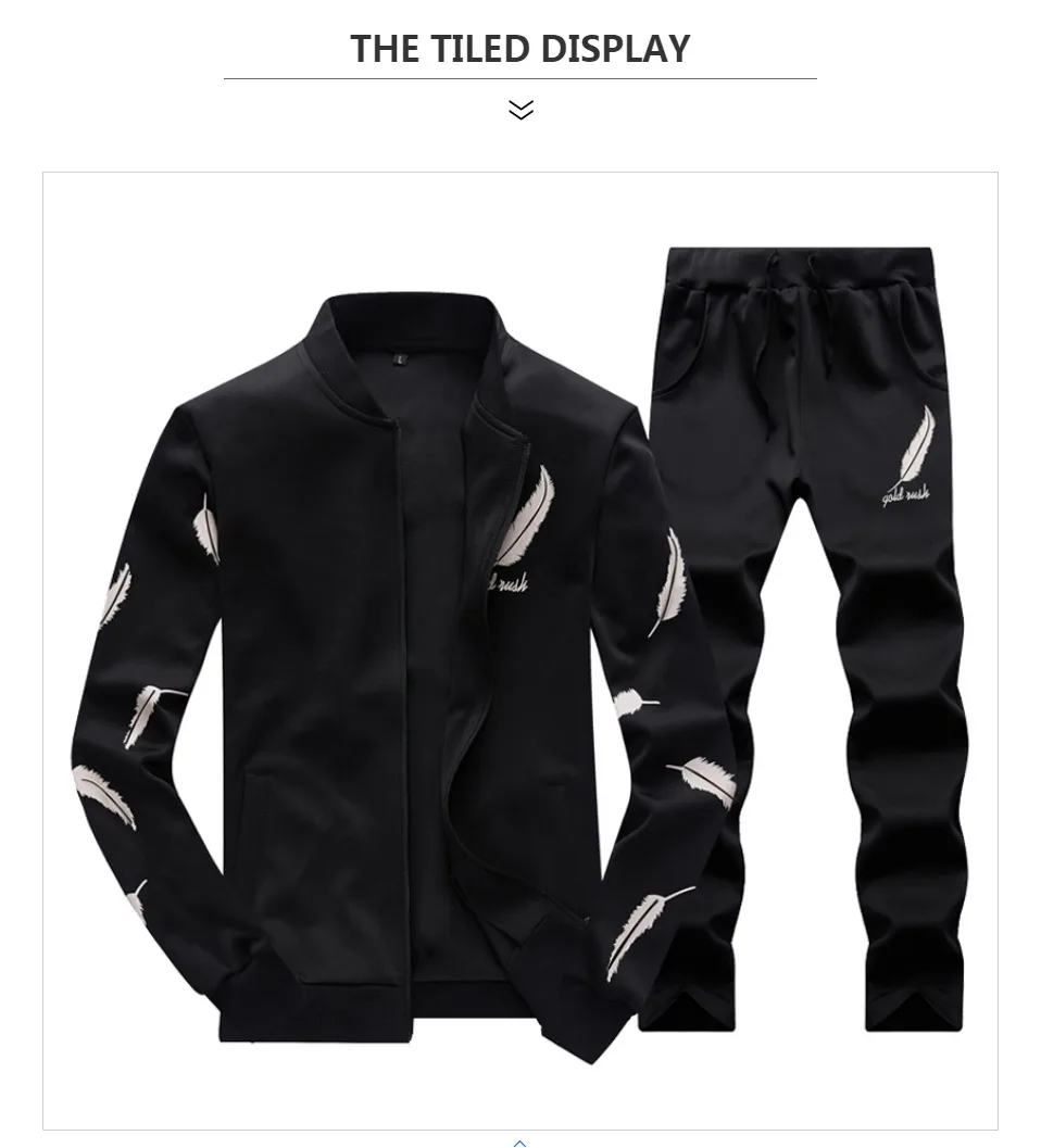 Chandal hombre комплект весна осень мужские комплекты спортивный костюм куртка+ брюки спортивный костюм для мужчин bluzy sudaderas para hombre Бодибилдинг